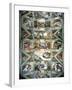 Sistine Chapel Ceiling and Lunettes, 1508-12-Michelangelo Buonarroti-Framed Giclee Print