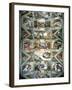 Sistine Chapel Ceiling and Lunettes, 1508-12-Michelangelo Buonarroti-Framed Giclee Print