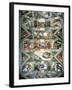 Sistine Chapel Ceiling and Lunettes, 1508-12-Michelangelo Buonarroti-Framed Giclee Print