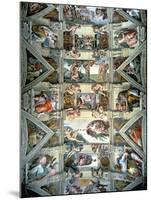 Sistine Chapel Ceiling and Lunettes, 1508-12-Michelangelo Buonarroti-Mounted Giclee Print