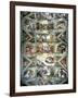 Sistine Chapel Ceiling and Lunettes, 1508-12-Michelangelo Buonarroti-Framed Giclee Print