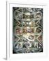 Sistine Chapel Ceiling and Lunettes, 1508-12-Michelangelo Buonarroti-Framed Premium Giclee Print