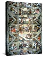 Sistine Chapel Ceiling and Lunettes, 1508-12-Michelangelo Buonarroti-Stretched Canvas