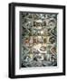 Sistine Chapel Ceiling and Lunettes, 1508-12-Michelangelo Buonarroti-Framed Premium Giclee Print