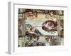 Sistine Chapel Ceiling, Creation of Adam, 1510-Michelangelo Buonarroti-Framed Giclee Print