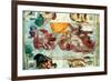 Sistine Chapel Ceiling: Creation of the Sun and Moon, 1508-12-Michelangelo Buonarroti-Framed Premium Giclee Print