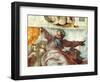 Sistine Chapel Ceiling, Creation of the Sun and Moon, 1508-12-Michelangelo Buonarroti-Framed Giclee Print