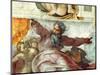 Sistine Chapel Ceiling, Creation of the Sun and Moon, 1508-12-Michelangelo Buonarroti-Mounted Giclee Print