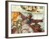 Sistine Chapel Ceiling, Creation of the Sun and Moon, 1508-12-Michelangelo Buonarroti-Framed Giclee Print