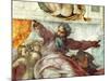 Sistine Chapel Ceiling, Creation of the Sun and Moon, 1508-12-Michelangelo Buonarroti-Mounted Giclee Print