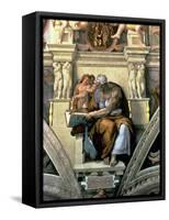 Sistine Chapel Ceiling: Cumaean Sibyl, 1510-Michelangelo Buonarroti-Framed Stretched Canvas