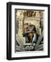 Sistine Chapel Ceiling: Cumaean Sibyl, 1510-Michelangelo Buonarroti-Framed Premium Giclee Print