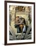 Sistine Chapel Ceiling: Cumaean Sibyl, 1510-Michelangelo Buonarroti-Framed Premium Giclee Print