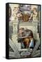 Sistine Chapel Ceiling: Cumaean Sibyl, 1510-Michelangelo Buonarroti-Framed Stretched Canvas