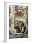 Sistine Chapel Ceiling: Cumaean Sibyl, 1510-Michelangelo Buonarroti-Framed Giclee Print