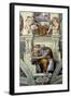 Sistine Chapel Ceiling: Cumaean Sibyl, 1510-Michelangelo Buonarroti-Framed Giclee Print