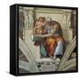 Sistine Chapel Ceiling, Cumaean Sibyl-Michelangelo Buonarroti-Framed Stretched Canvas