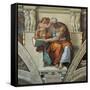 Sistine Chapel Ceiling, Cumaean Sibyl-Michelangelo Buonarroti-Framed Stretched Canvas