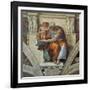 Sistine Chapel Ceiling, Cumaean Sibyl-Michelangelo Buonarroti-Framed Art Print