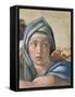 Sistine Chapel Ceiling, Delphic Sibyl's Face-Michelangelo Buonarroti-Framed Stretched Canvas