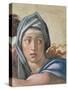 Sistine Chapel Ceiling, Delphic Sibyl's Face-Michelangelo Buonarroti-Stretched Canvas