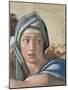 Sistine Chapel Ceiling, Delphic Sibyl's Face-Michelangelo Buonarroti-Mounted Art Print