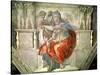 Sistine Chapel Ceiling: Delphic Sibyl-Michelangelo Buonarroti-Stretched Canvas