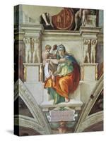 Sistine Chapel Ceiling, Delphic Sibyl-Michelangelo Buonarroti-Stretched Canvas