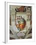 Sistine Chapel Ceiling, Delphic Sibyl-Michelangelo Buonarroti-Framed Art Print