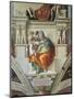 Sistine Chapel Ceiling, Delphic Sibyl-Michelangelo Buonarroti-Mounted Art Print