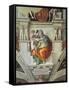 Sistine Chapel Ceiling, Delphic Sibyl-Michelangelo Buonarroti-Framed Stretched Canvas