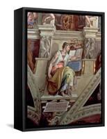Sistine Chapel Ceiling: Eritrean Sibyl, 1510-Michelangelo Buonarroti-Framed Stretched Canvas