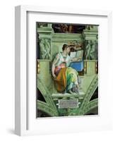 Sistine Chapel Ceiling, Erythraean Sibyl-Michelangelo Buonarroti-Framed Art Print