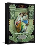 Sistine Chapel Ceiling, Erythraean Sibyl-Michelangelo Buonarroti-Framed Stretched Canvas