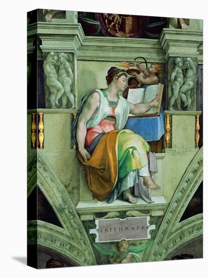 Sistine Chapel Ceiling, Erythraean Sibyl-Michelangelo Buonarroti-Stretched Canvas