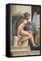 Sistine Chapel Ceiling, Female Nude-Michelangelo Buonarroti-Framed Stretched Canvas