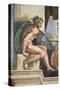 Sistine Chapel Ceiling, Female Nude-Michelangelo Buonarroti-Stretched Canvas