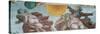 Sistine Chapel Ceiling, God Creating Sun and Moon-Michelangelo Buonarroti-Stretched Canvas