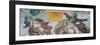 Sistine Chapel Ceiling, God Creating Sun and Moon-Michelangelo Buonarroti-Framed Art Print