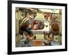 Sistine Chapel Ceiling: God Separating the Land from the Sea, with Four Ignudi, 1510-Michelangelo Buonarroti-Framed Giclee Print