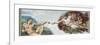 Sistine Chapel Ceiling, God to uches Adam with His Finger-Michelangelo Buonarroti-Framed Premium Giclee Print