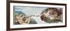 Sistine Chapel Ceiling, God to uches Adam with His Finger-Michelangelo Buonarroti-Framed Premium Giclee Print