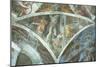 Sistine Chapel Ceiling: Haman (Spandrel) (Pre Restoration)-Michelangelo Buonarroti-Mounted Giclee Print