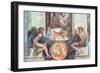 Sistine Chapel Ceiling: Ignudi-Michelangelo Buonarroti-Framed Giclee Print