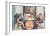 Sistine Chapel Ceiling: Ignudi-Michelangelo Buonarroti-Framed Giclee Print