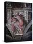 Sistine Chapel Ceiling: Libyan Sibyl, C.1508-10 (Fresco)-Michelangelo Buonarroti-Stretched Canvas
