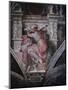 Sistine Chapel Ceiling: Libyan Sibyl, C.1508-10 (Fresco)-Michelangelo Buonarroti-Mounted Giclee Print
