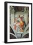 Sistine Chapel Ceiling, Libyan Sybil-Michelangelo Buonarroti-Framed Art Print