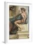 Sistine Chapel Ceiling, Male Nude-Michelangelo Buonarroti-Framed Art Print