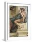 Sistine Chapel Ceiling, Male Nude-Michelangelo Buonarroti-Framed Art Print